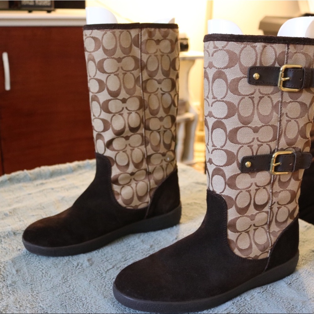 Coach Fleece Lined Boots